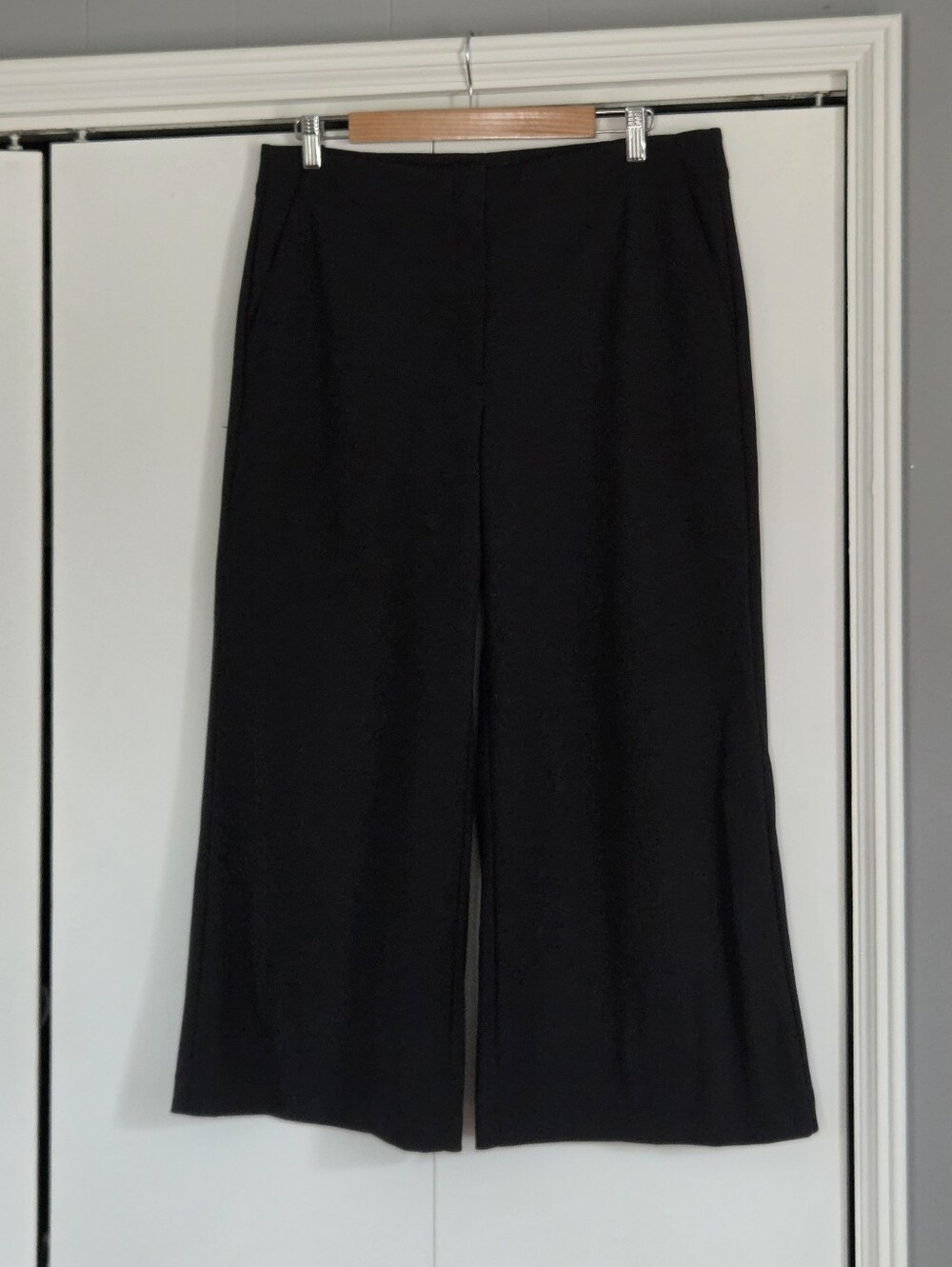 Theory Black Wide-Leg Trousers